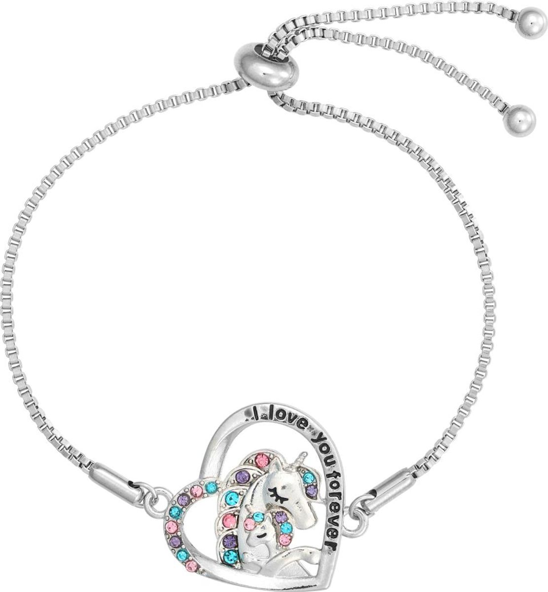 Unicorn armbånd sølv