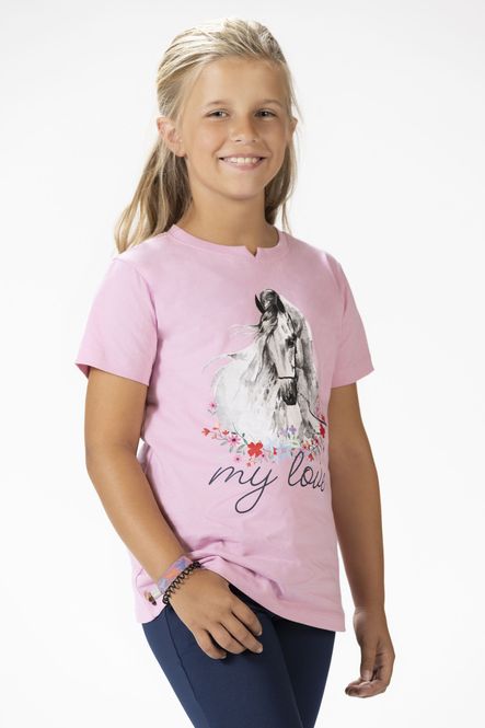 Hovedbilde T skjorte Horse Spirit Rosa