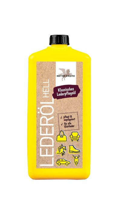 Hovedbilde B&E Lærolje, lys 1000ml
